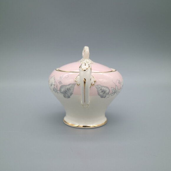 Myott Morning Glory Creamer & Sugar Bowl, 2 Tea Cups (Set of 4 pc) - Picture 3 of 7